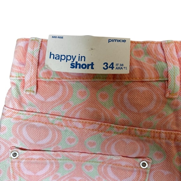 Pimkie Mid-Rise Retro Print Shorts NWT | EU 34 (US XS) - Picture 3 of 6